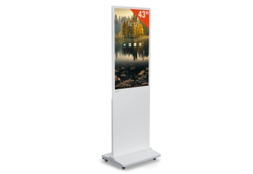 Mobil digital annonsering DKS-LED43, 43 in Display, Android 11, vit, 610 mm x {707070} x 1.881 mm, TecMaschin 