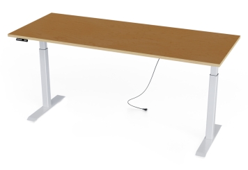 Arbetsbord elektriskt justerbart, multiplexplatta 2.000 mm x 800 mm, 80 kg lastkapacitet 