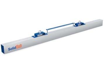1.830 mm Magnetisk kvast GMB184/35 för gaffeltruck, max. last 35 kg, SolidHub 