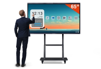 Interaktiv skrivtavla IWBT-65, 4K, 65 in Pekskärm inkl. rullstativ, TecMaschin 