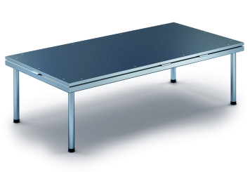 2 m x 1 m Mobil scen EBM850/2, 605 mm hög, 1 x moduler 850 kg max. belastning per modul 