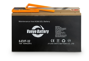 1 x Batteri för WM20E, 12 V / 32 Ah, wipeket